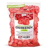 GEFRIERGETROCKNETE ERDBEEREN, 100g Früchte in Scheiben, 100% Trockenfrüchte - natürlich und ohne Zusatz von Zucker oder Zusatzstoffen, Höchste Qualität von Detox Organica