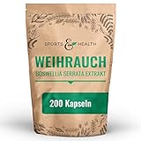 Boswellia Serrata Weihrauch – 200 Boswellia Weihrauch Kapseln – Weihrauch Extrakt 85% Boswellia Säuren – vegane Weihrauchkapseln hochdosiert