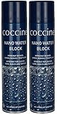 Cocciné - Nano Water Block | Imprägnierspray | Schuhe impregnierungsspray| Nubuk | Velourspflege | Wasserabweisend | Glattleder | 2x 400 ml