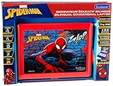 LEXIBOOK Disney Marvel Spider-Man – pädagogischer und zweisprachiger Laptop Französisch/Englisch – Spielzeug für Kind (Jungen und Mädchen) 124 Aktivitäten, Spielen und Musik Lernen – Blau/Rot,