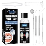 Zahnreparaturset,Zahn Reparatur Set Zahnreparaturset Dauerhaft Temporary Tooth Repair Kit Provisorischer Zahnersatz Zähne Zum Aufstecken Instant Furniere Zahnersatz, mit 5g TemporäRes Zahnreparatur