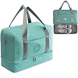 Kaxich Sporttasche Trocken Nass Trennung Schwimmtasche Wasserdicht Reisetasche Badetasche Waschtasche für Fitnessstudio, Pool, Strand, Urlaub, Reise, Outdoor Sport