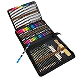 24 Malstifte Dual Tip Pinselstifte,Filzstifte mit 36 Buntstifte Professionell Zeichensets,Bleistift Set für Skizzieren und bleistiftzeichnungen,Ideal zum Malen und Zeichnen