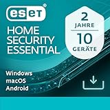 ESET HOME Security Essential 2024 | 10 Geräte | 2 Jahre | inklusive Sicheres Banking & Surfen, Sicheres Heimnetzwerk, Webcam-Schutz | Windows, macOS und Android | Aktivierungscode per E-Mail