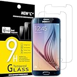 NEW'C 2 Stück, Panzer Schutz Glas für Samsung Galaxy S6, Frei von Kratzern, 9H Härte, HD Displayschutzfolie, 0.33mm Ultra-klar, Ultrabeständig