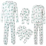 Passende Weihnachtspyjamas für die Familie Passende Pyjamas für die Familie Weihnachtspyjama-Sets Feiertagsnachtwäsche(A97 White,B018)