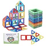 HAOYULUO Magnetische Bausteine 40 Teile, Magnet Spielzeug Kinder ab 3 4 5 6 7 8 Jahre Junge Mädchen, Magnetische Bausteine Teile Kinder Spaß Puzzle Block Spielzeug.