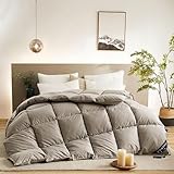 HKFBHFKM Daunendecke Winterdecke Extra warme Federdecke Daunenfüllung Gewicht 5000 g(Stylish Gray,200 * 230cm 4000g)