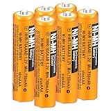 NI-MH AAA Akku für Panasonic Schnurlose Telefone 1,2V 750mAh,Akku Batterien AAA Wiederaufladbar für Telefon Gigaset,6 Stück