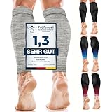 aZengear Wadenbandage Muskelfaserriss für Herren, Damen, Fußlose Waden Kompressionsstrümpfe zur Abhilfe bei Schienbeinkantensyndrom und Krämpfen, Sport (Grau, XXL)