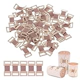 50 Pcs verbandklammern，Verbandsklammern Elastische,Elastische Bandage Clips，Bandage Aluminium Schnalle, Elastische Bandage,Mullbinden Klammern Clips,für Verschiedene Arten von Bandagen