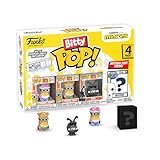 Funko Bitty Pop! Minions - Young Gru 4PK - Young Gru, 70’s Bob, Pet Rock Otto und eine Überraschungs-Mini-Figur - 0.9 Inch (2.2 cm) - Minions 2 Sammlerstück - Geschenkidee Party-Tüten-Strumpf