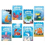 Easy Coloring Book, Under The Sea Animals Coloring Books, Portable Underwater World Coloring Book, Underwater Coloring Book for Kids, Animal Coloring Books, Kids Coloring Book for Family