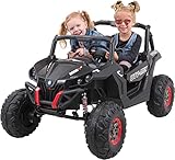 Actionbikes Motors Kinder Elektroauto Buggy XMX603 - Allrad - 4 x 35 Watt Motor - Weichgummiring Reifen - Rc Fernbedienung - Elektro Auto für Kinder ab 3 Jahre - Kinderauto Spielzeug (Schwarz)