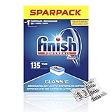 Finish Classic Spülmaschinentabs, phosphatfrei – Geschirrspültabs für die Basis-Reinigung des Geschirrs – Sparpack mit 135 Finish Tabs