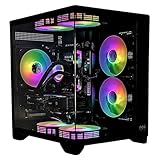 PC Store NCA Gaming PC Phantom Intel XEON 10 Kerner | RTX 4060 | SSD HDD | RGB Lüfter mit Controller | Wasserkühlung | WLAN 5 | Win 11 (64GB RAM 1TB SSD 2TB HDD)