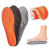 Maxee 3 Paar Orthopädische Einlegesohle für Herren & Damen, Arch Einlagen Fersensporn, Komfort Sport Schuheinlagen, Atmungsaktiv und Lindern Fußschmerzen, Ideal Insole für Wandern, Laufen Gr. 39-40