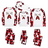 Weihnachtspyjama Familie Set - Matching Pyjamas Couple, Weihnachts Pyjama Set - Christmas Pyjama Set, Weihnachts Schlafanzug Lang FüR Damen Herren Kinder Baby NachtwäSche SchlafanzüGe6