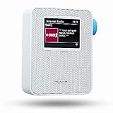 BLAUPUNKT PIB 100 SE Steckdosen Internetradio, WLAN Empfang, großes Farb-Display, Steckdose Digital Radio mit Bluetooth Streaming, Wecker, kleines Steckdosenradio, Senderspeicher, Sleeptimer, Weiß