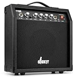 Max Gigkit - Gitarrenverstärker Mini 40 Watt, E Gitarre Verstärker, Guitar Amp, Kompakt, Tragbar mit Griff und Kopfhöhrer Anschluss, Audio Line in - Schwarz