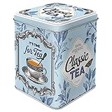 Nostalgic-Art Retro Teedose, 100 g, Classic Tea – Geschenk-Idee für Tee-Liebhaber, Aufbewahrung für losen Tee und Teebeutel, Vintage Design