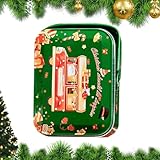 Weihnachten Leckerli Boxen Weihnachten Boxen Candy Box Metall Keksdosen Glas Vorratsbehälter Dekorative Blechdose mit Deckel Weihnachten Keksdose Keksboxen Leckerli Behälter Weihnachtsdekorationen