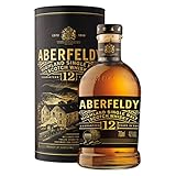 Aberfeldy 12 Jahre alter Highland Scotch Single Malt Whisky, 40% Vol., 700 ml, in edler Geschenkbox, im Eichenfass gereift, Noten von Honig, Früchten, Gewürzen, Vanille & ein Hauch Rauch, 70 cl