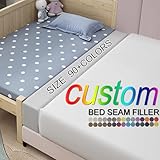 CCZUIML Personalisierung Bettlückenfüller, Matratzenverlängerung, Kopfteil-Wandlückenfüller, volle Größe für Einzelbett/Kinderbett, hochdichter Schwamm, Abnehmbarer und waschbarer Bezug