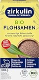 Zirkulin Bio Flohsamen - unterstützend bei Verstopfung, hochwertige Ballaststoffe - trägt zur Darmfunktion & Darmpassage bei - Premium Qualität: 99% Reinheit, Vegan, Gluten- & Zuckerfrei, 300g