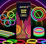 JIJI&CUI Super Bright 40 Leuchtstäbe Knicklichter Set,Neon Leuchtstäbe Party Pack,Leuchtspielzeug für Kinder Leuchtarmbänder, Neon-leuchtendes dunkle Party Supplies Leuchtstäbe für Party