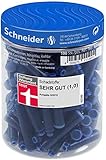 Schneider Tinten-/ Standard Patronen (für Füller, löschbar) 200 Stück königsblau (2x 100er Dose)