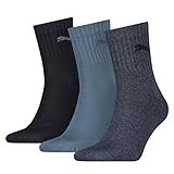 PUMA Unisex Short Socken, Denim Blue, 35-38 EU