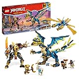 LEGO 71796 NINJAGO Kaiserliches Mech-Duell gegen den Elementardrachen, großes Set mit Drachen-Spielzeug, Action-Figur, Ninja-Flieger & 6 Minifiguren, Sammlerstück-Geschenk für Kinder, Jungen, Mädchen