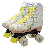 Rollschuhe für Mädchen, Jungen, PU-Leder, Kinder-Rollschuhe, für drinnen und draußen, Rollschuhe für Jugendliche und Anfänger