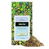 Herbaria Basen-Tee bio 60g – lose Bio-Kräuterteemischung – Bio-Kräutertee lose – natürliche Zutaten für natürlichen Teegenuss – ausgleichender Bio-Basentee für Säure-Basen-Balance