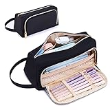 KALIDI Federmäppchen, Etui Große Kapazität 2 Fach Federtaschen Unisex Mäppchen Stiftetasche Bleistift Beutel Schulsachen Pencil Case mit Tragegriff für Schule Büro Mädchen Damen Student