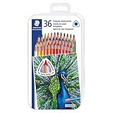 Oxford Products Staedtler Buntstifte, dreieckiger Schaft, 4 mm, 36 Stück (1278CM36A6), mehrfarbig