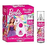 BARBIE Parfumset Eau de Toilette Kinder Mädchen 30 ml + Parfümiertes Duftspray Körper und Haare 100 ml Blumig-Fruchtiger Duft