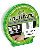 FROGTAPE Abklebeband – Malerkreppband mit Paint-Block Technologie – Kreppband für saubere Kanten beim Streichen & Lackieren – 36mm x 41m Grün