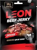 Leon Jerky Beef Original | 56% Protein | High Protein Snack (25g x 15 pcs) | 375 gr | Getrocknetes High Protein Dörrfleisch