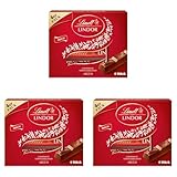 Lindt Lindor Vollmilch Sticks, Vollmilch-Schokolade, Schokoladenriegel im Multipack, 4 Sticks, 100g (Packung mit 3)