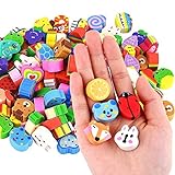 ASTARON 30 Pcs Radiergummi Tiere Set, Neuheit Radiergummis für Party Favors, Tiere Radiergummis für Kinder Bleistift Radierer Geschenke Klasse Belohnungen für Studenten, Random Style