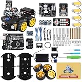 ELEGOO Smart Robot Car Kit V4.0 Kompatibel mit Arduino IDE Elektronik Baukasten mit Kamera, UNO R3, Line Tracking Modul, Ultraschallsensor, Auto Roboter Spielzeug für Kinder