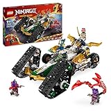 Lego NINJAGO Kombi-Raupe des Ninja-Teams, 4-in-1-Set mit Gleiter, Rennauto und 2 Motorrädern und 6 Minifiguren, Geschenk für Jungen und Mädchen, Ninja-Spielzeug 71820