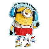 Trefl 20239 Holzpuzzle: Minions, Verrückte Minions-50 Teile, Wooden, Unregelmäßige Formen, 10 Figuren, Modernes Puzzle für Kinder ab 5 Jahren, Mehrfarbig