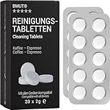 20x Reinigungstabletten für Kaffeevollautomaten | gegen Kaffeeöl-Rückstände | für Jura, Siemens, Delonghi, Krups etc.