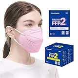 30 FFP2/KN95 Maske Rose CE 2797 Zertifiziert, Medizinische Mask mit 4 Lagige Masken ohne Ventil, Staub- und Partikelschutzmaske mit Hoher PFE-Filtereffizienz≥ 94-30 Stück