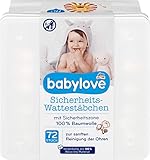 babylove Sicherheits-Wattestäbchen, 1 Packung mit 72 Stück