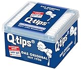 Q-tips Pflegestäbchen, Würfelbox, 12er Pack (12 x 206 Stück)