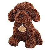 HYAEXCPJ Realistischer Teddy-Hund, Teddy-Hundespielzeug, Kuscheltier Für Kinder, Plüsch-Hundepuppe, Stofftier, Hund, Simulationsspielzeug, Plüschtiere, Welpenkissen, Geschenke Für Jungen, Mädchen, B